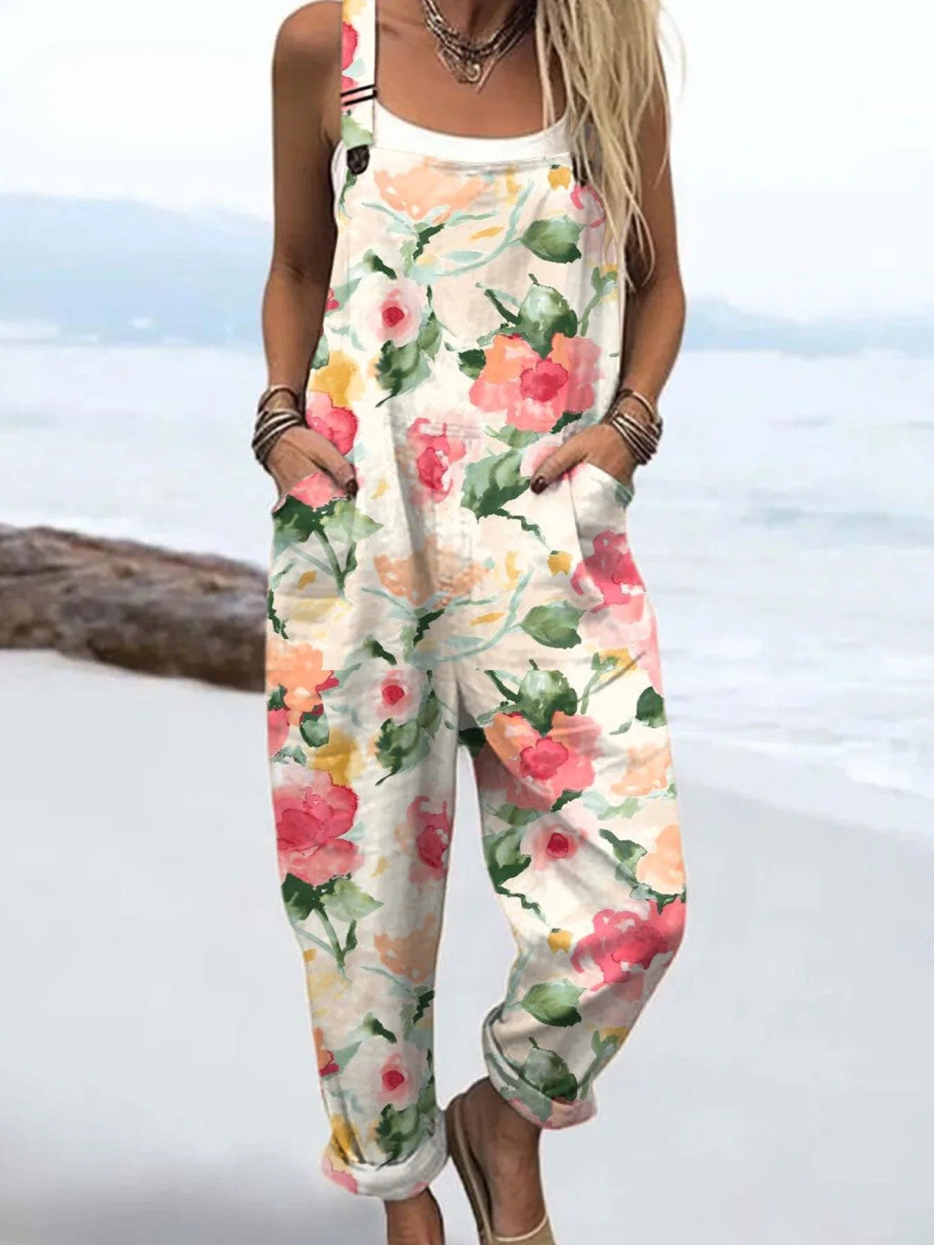 Paulina - Floral Garden Relaxed Jumpsuits