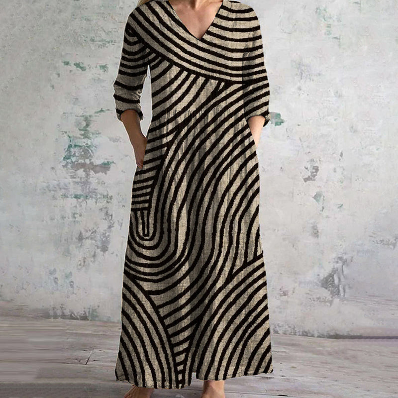 Gianna - Vintage Stripe Dress