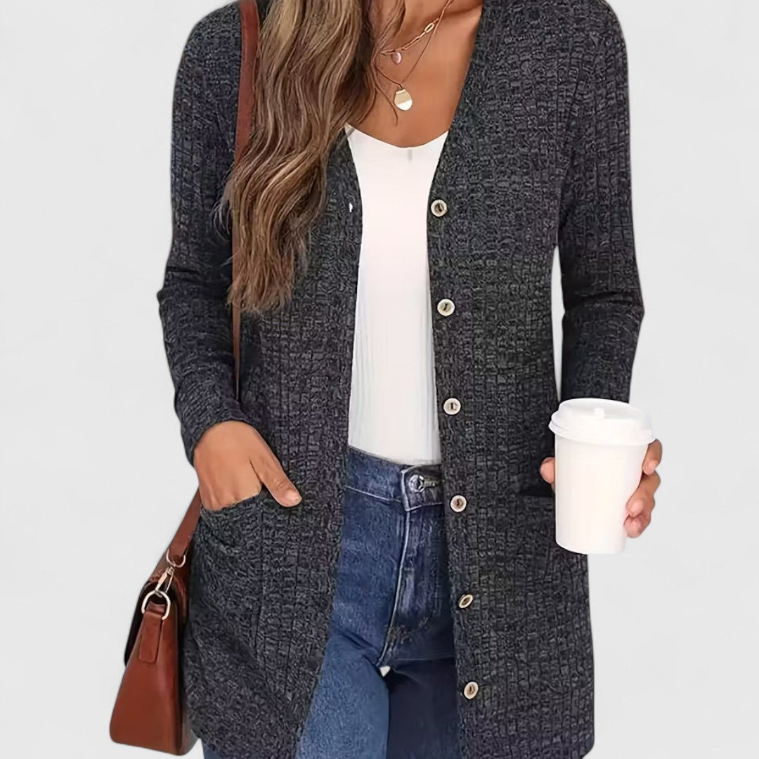 Lindsey - Comfortable V-Neck Cardigan