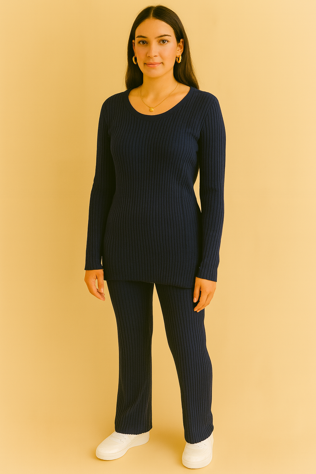 Delore | Women's 2-Piece Ribbed Set