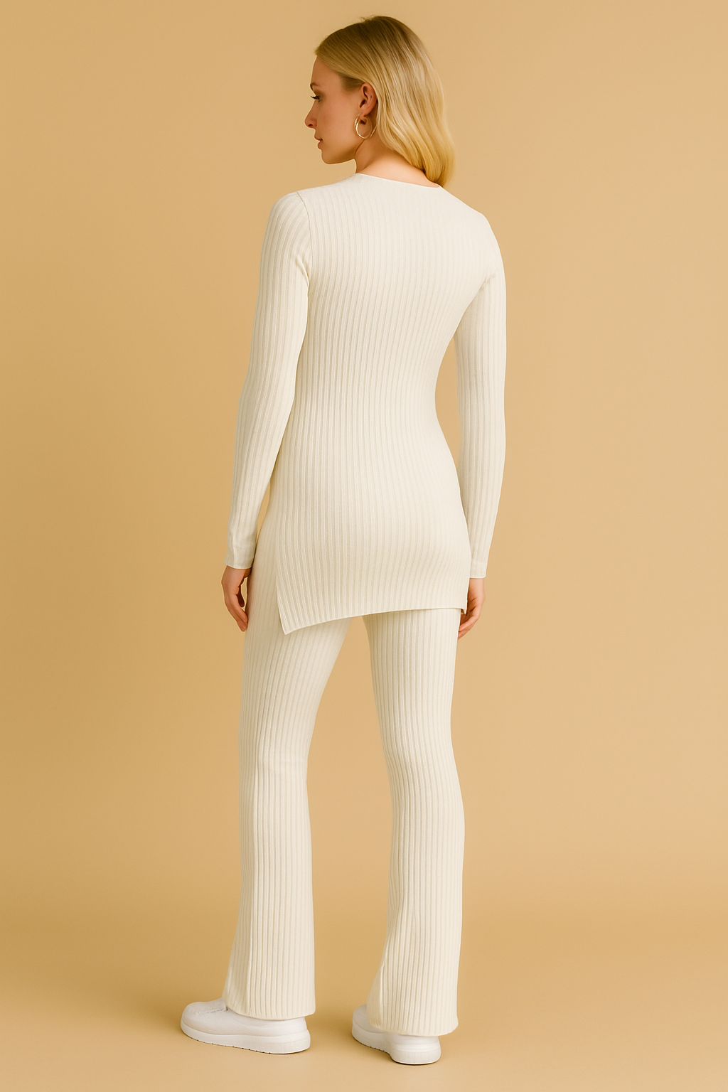 Delore | Women's 2-Piece Ribbed Set