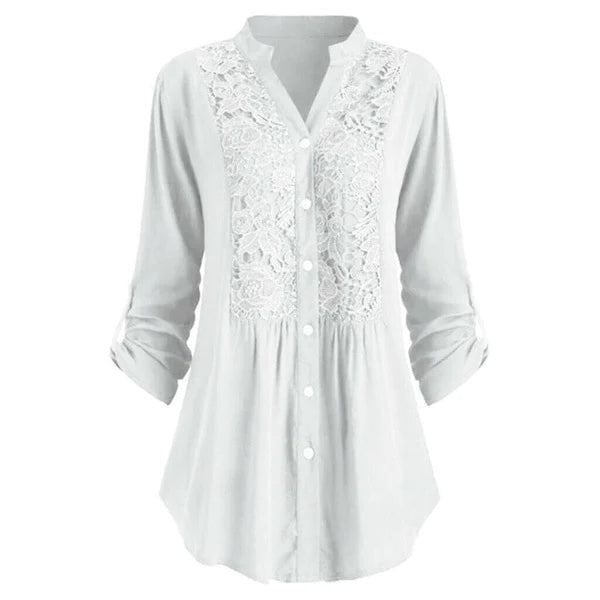 Lace - Detail Long Blouse
