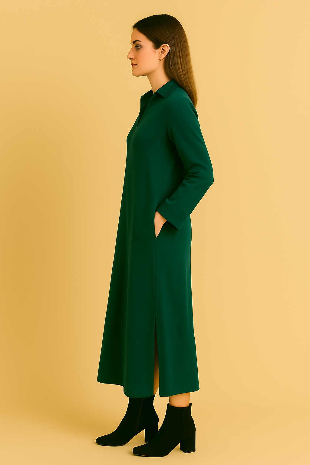 Norah | Women's Loose-fitting Long Dress with Split