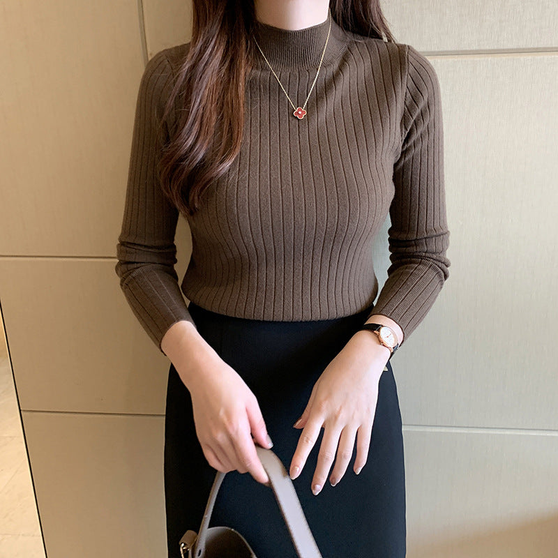 Aurora - Ribbed Turtleneck Top