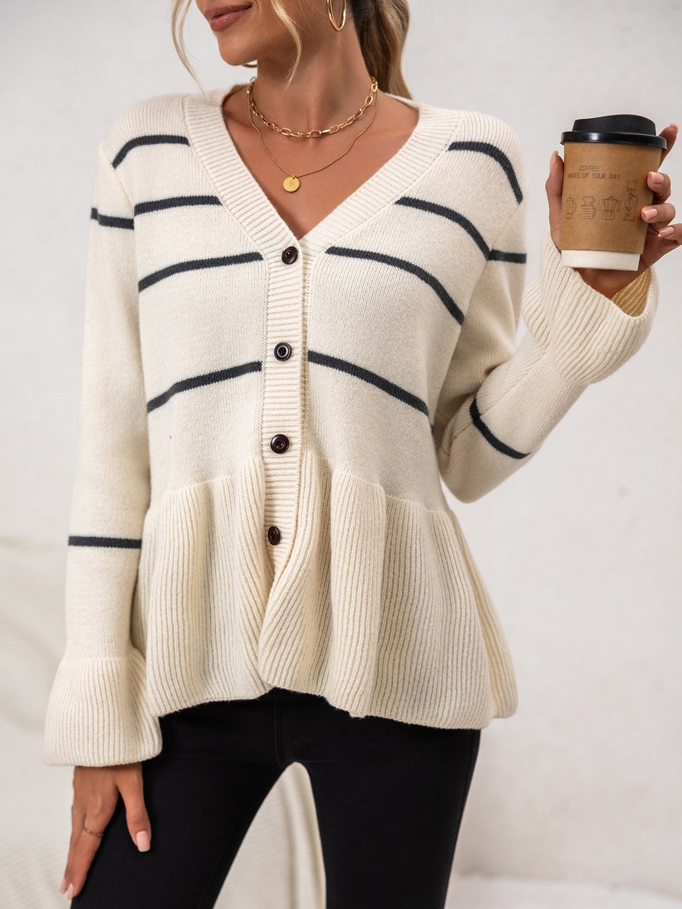 Mia - Striped Cardigan