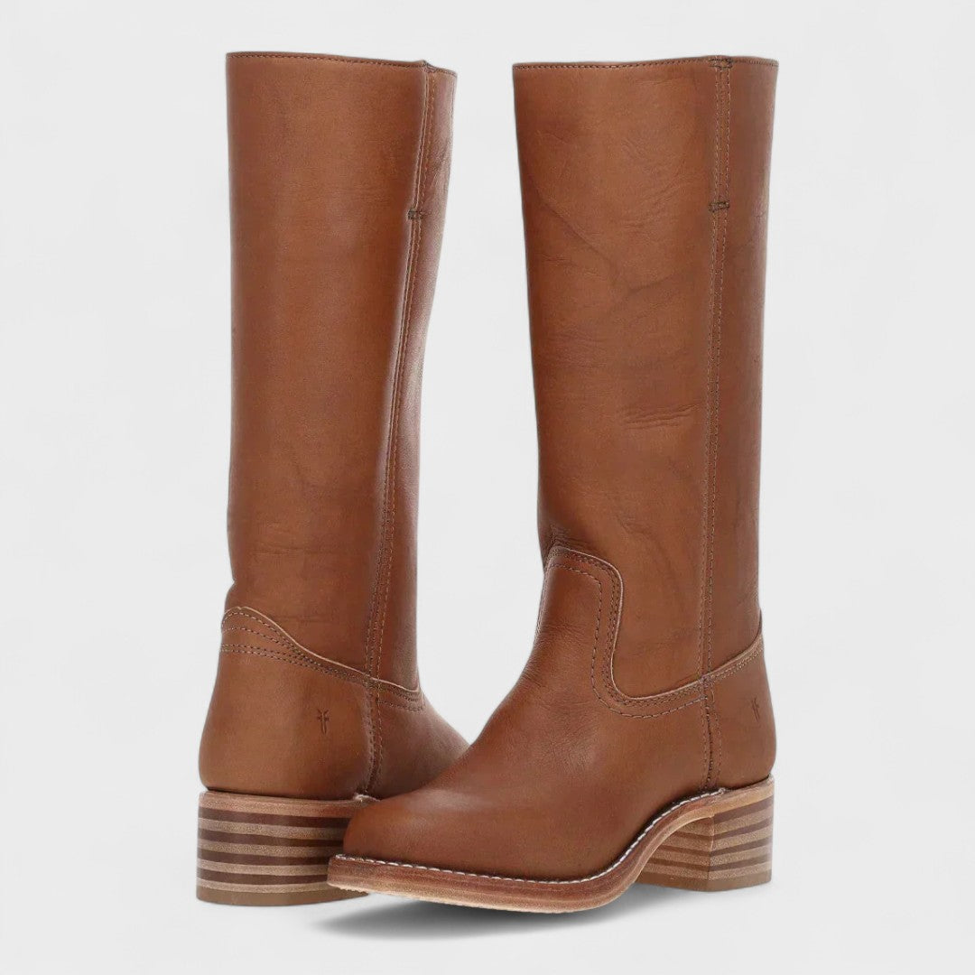 Rhonda | Tall Leather Boots
