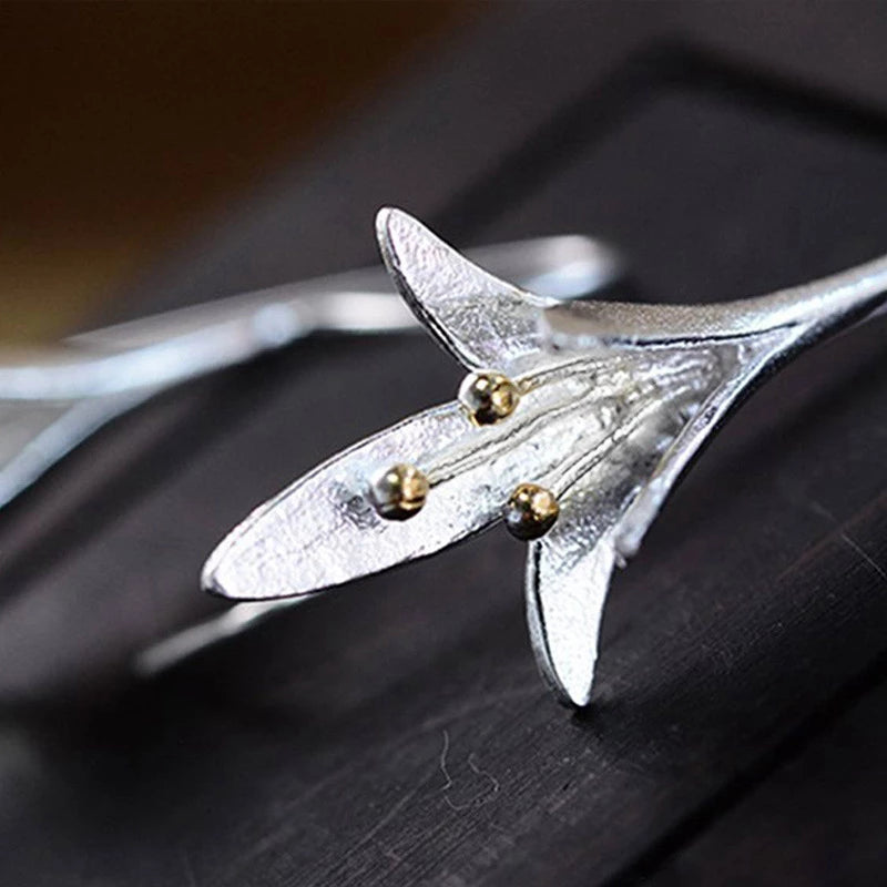 Elegant Silver Blossom Earrings