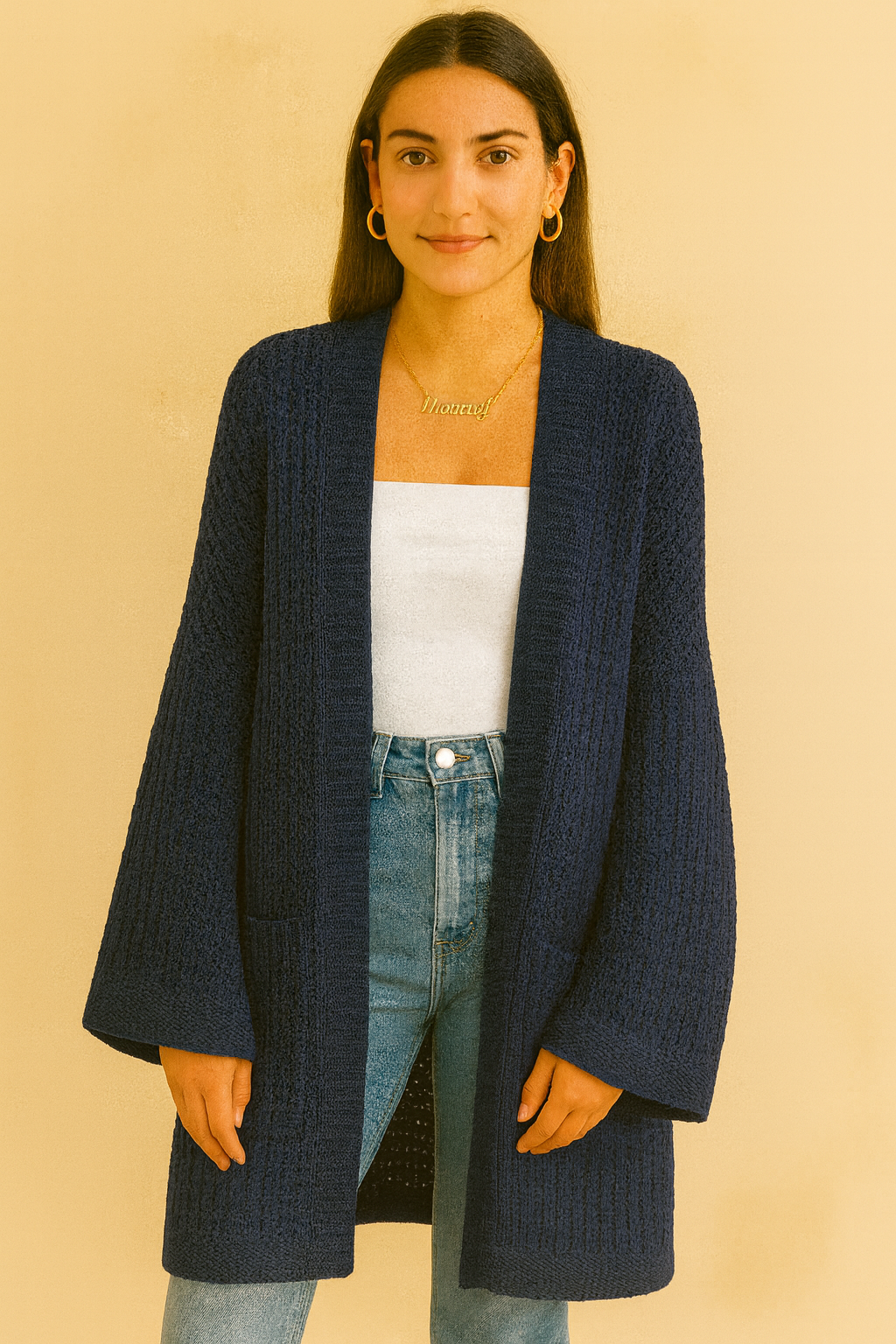 Romy | Women's Long Knitted Vest