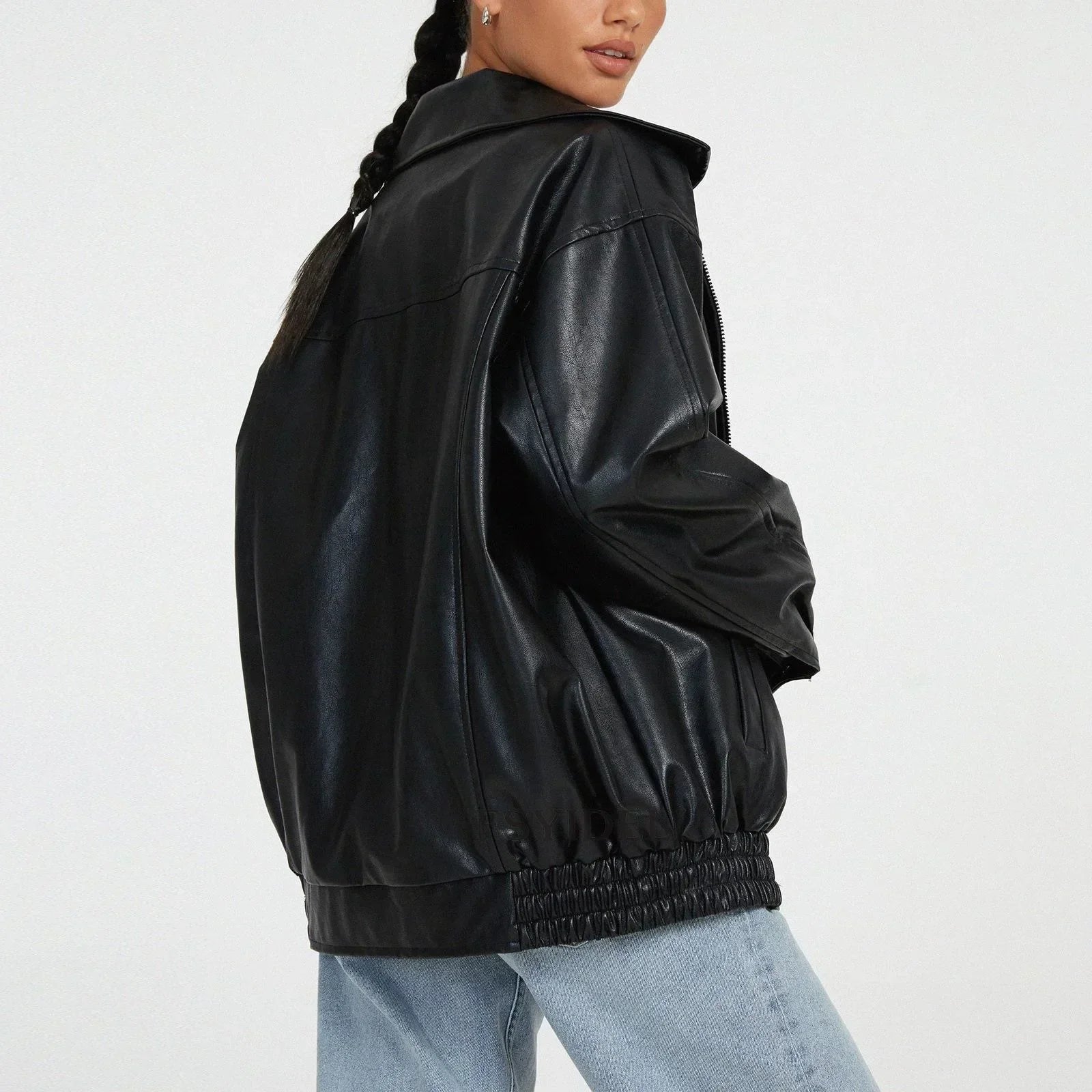 Carol - Oversized Leather Jacket
