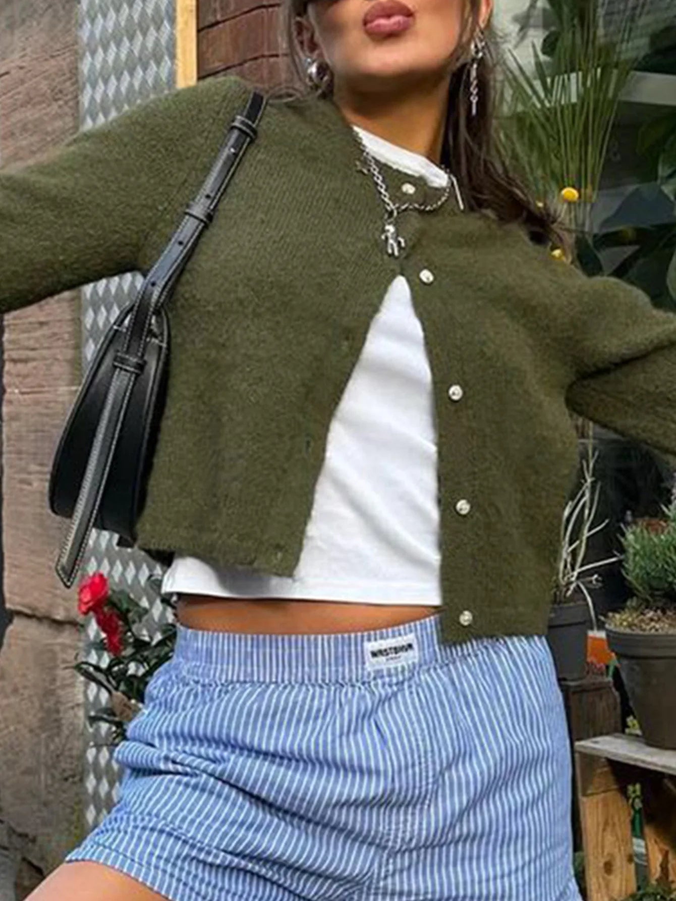 Cheryl - Knit Button Cardigan