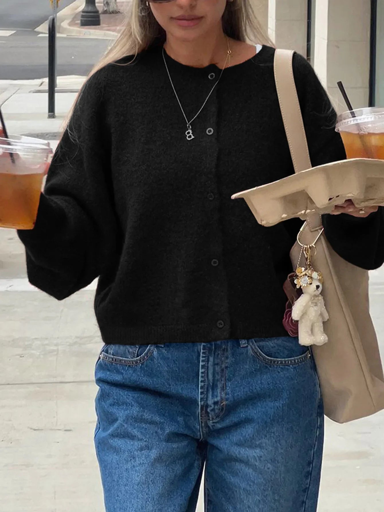 Cheryl - Knit Button Cardigan