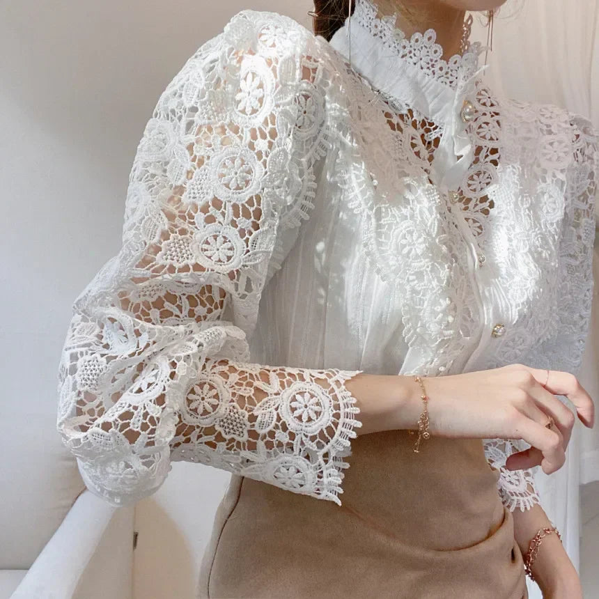 Nevaeh - Lace Detail Blouse