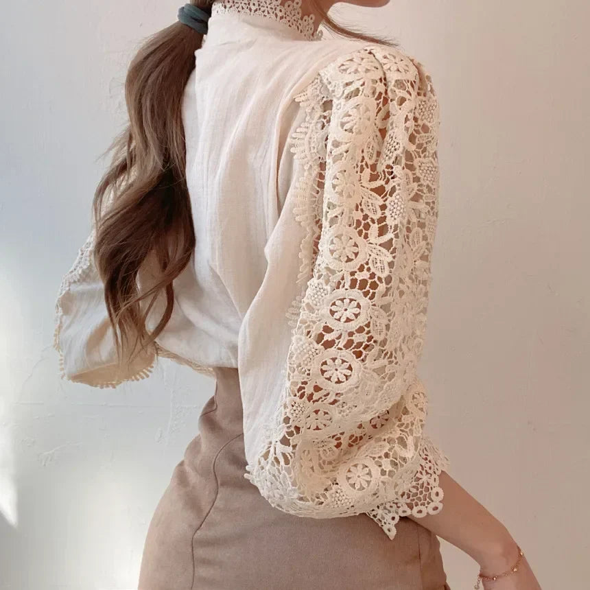 Nevaeh - Lace Detail Blouse
