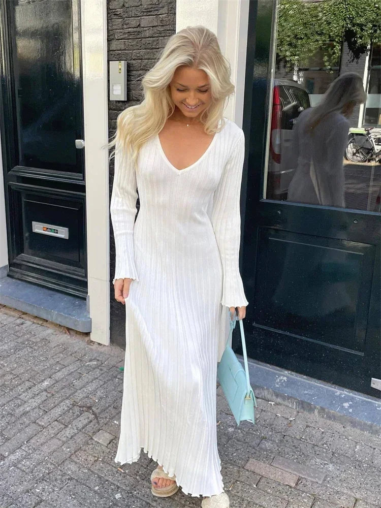 Luna - Knit Maxi Dress