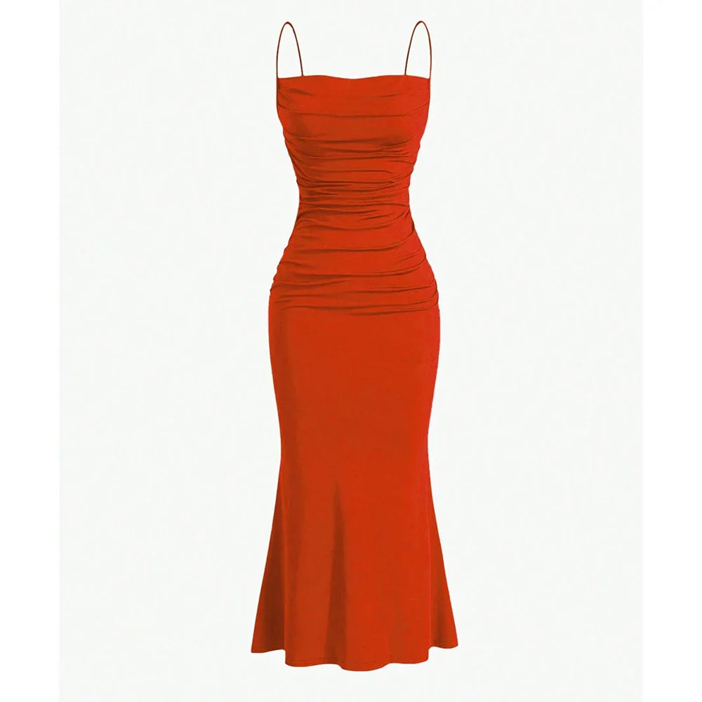 Anna - Draped Maxi Dress