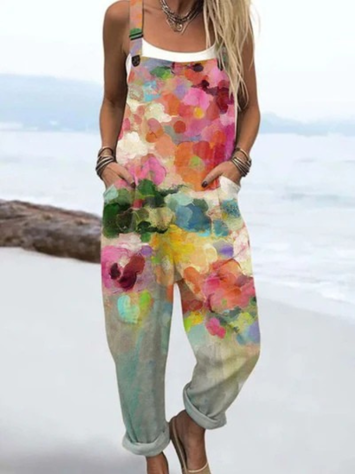 Aurela - Watercolor Bloom Jumpsuits
