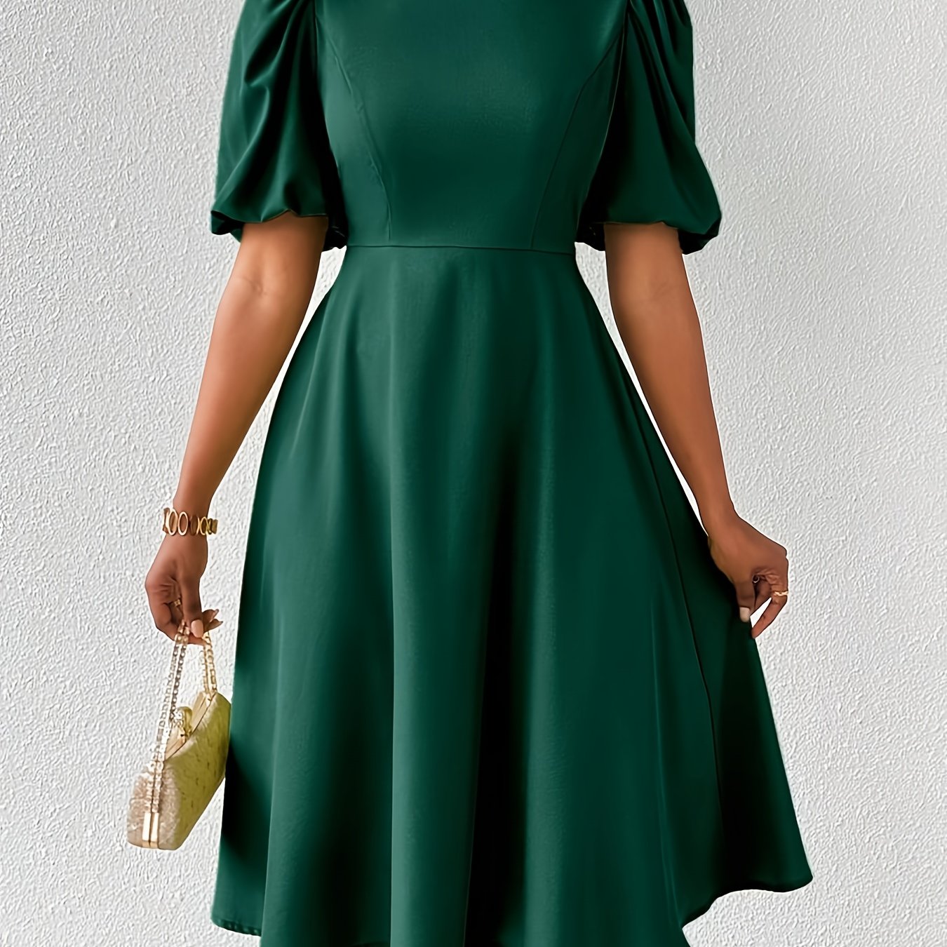 Clara Bloom | Refined Black Midi Dress