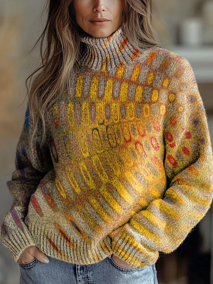 Ylindra - Autumn Glow Turtleneck Sweater