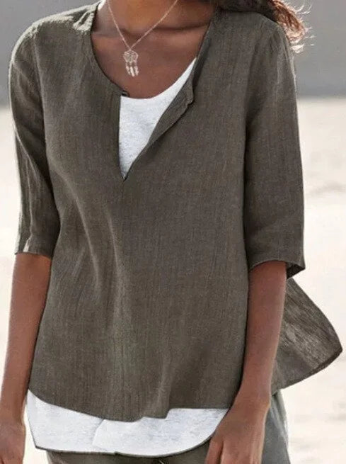 Janet - Layered Casual Blouse