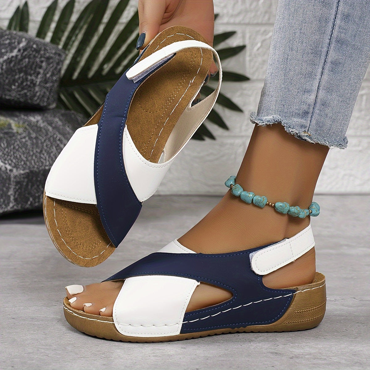 Angela - Crisscross Slingback Sandals