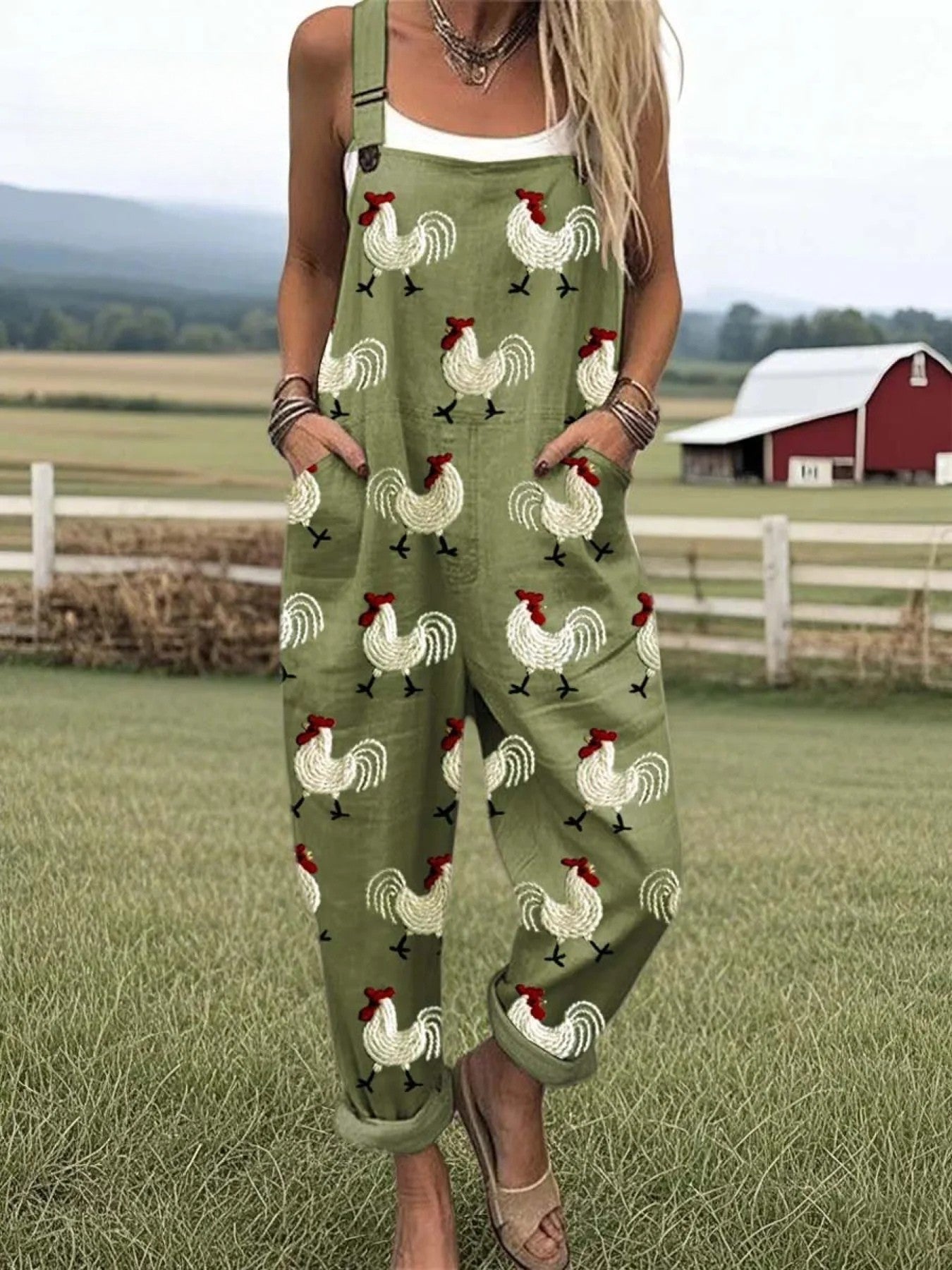 Henley - Farmstead Rooster Jumpsuits