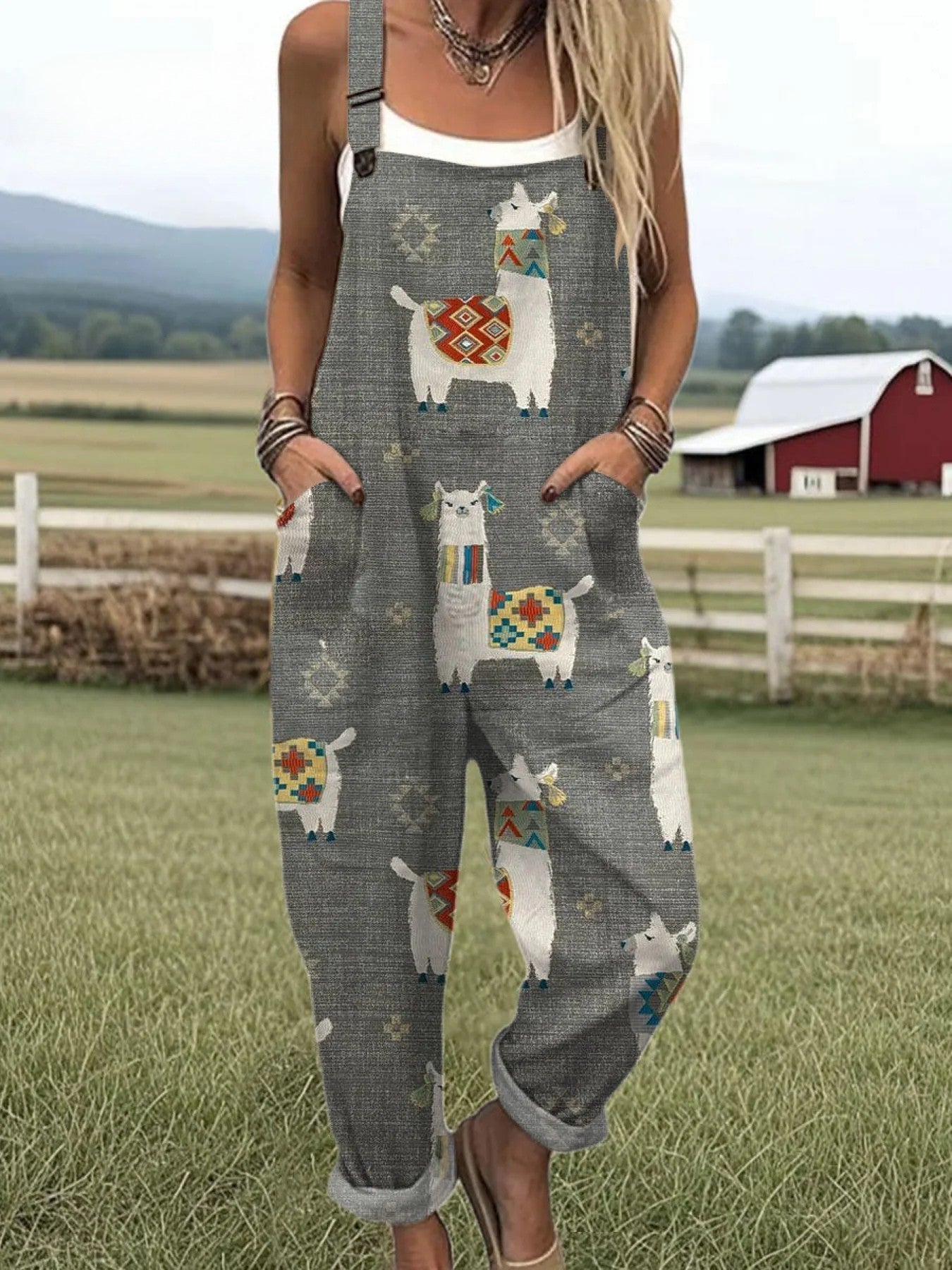 Loma - Boho Llama Jumpsuits