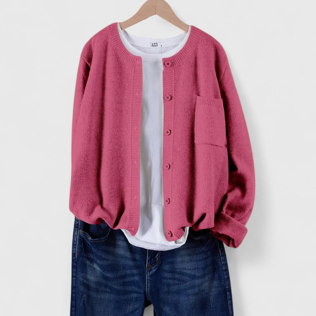 Clara - Casual Button-Up Cardigan
