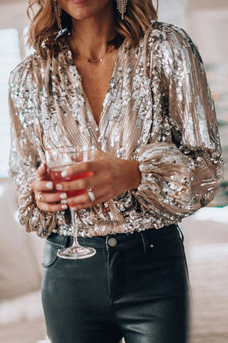 Carol - Sequin Party Top