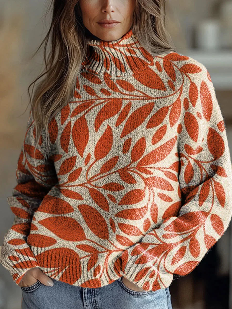 Gracine - Autumn Glow Turtleneck Sweater