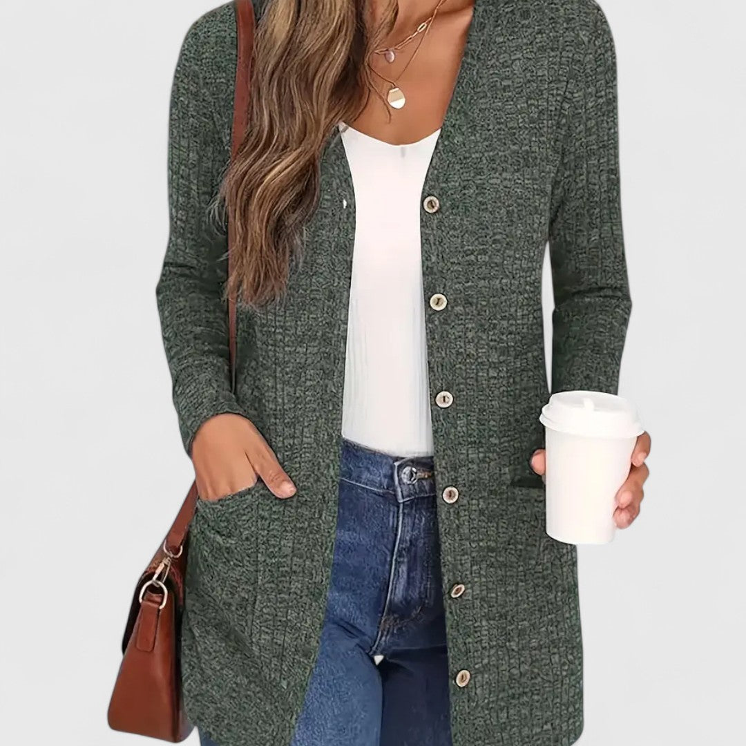 Lindsey - Comfortable V-Neck Cardigan