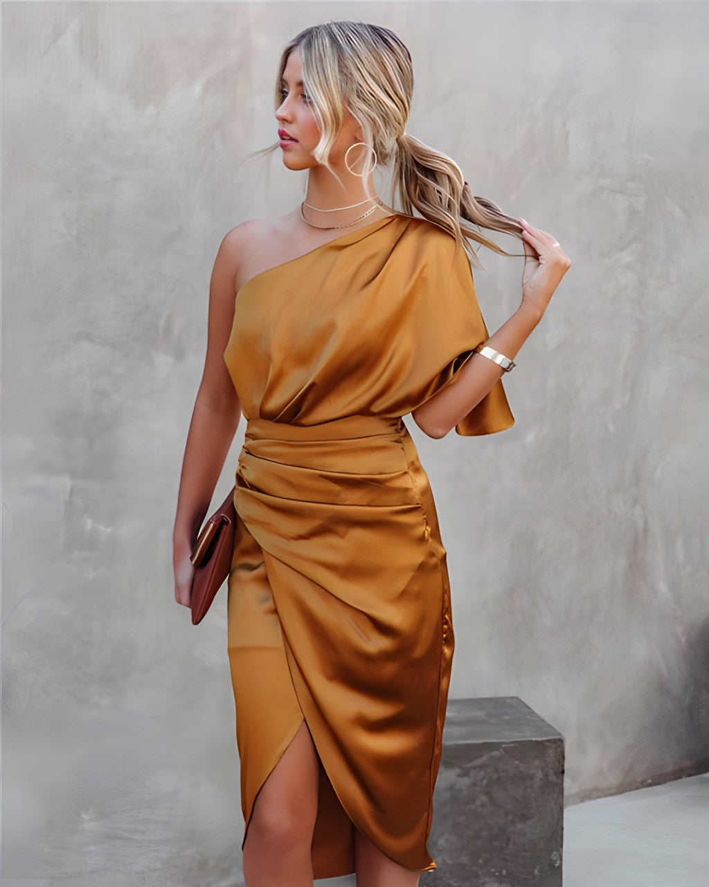 Layla - One-Shoulder Party Dress