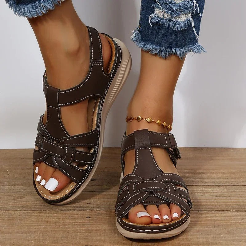 Faith - Velcro Strap Sandals