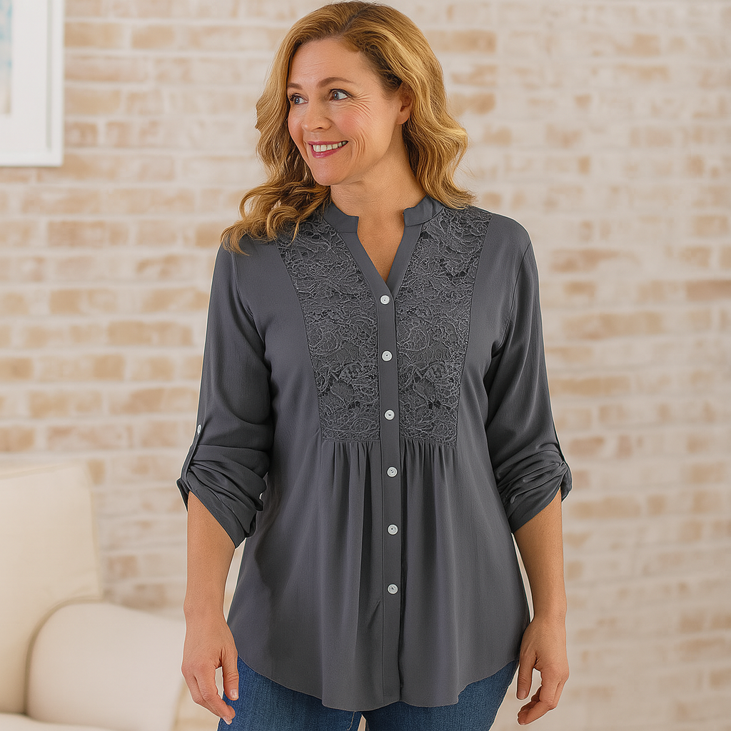 Lace - Detail Long Blouse