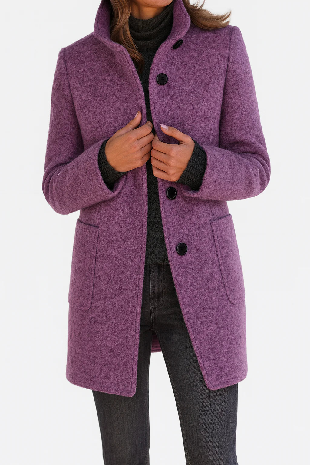 Isabelle | Sleek Wool Tailored Coat