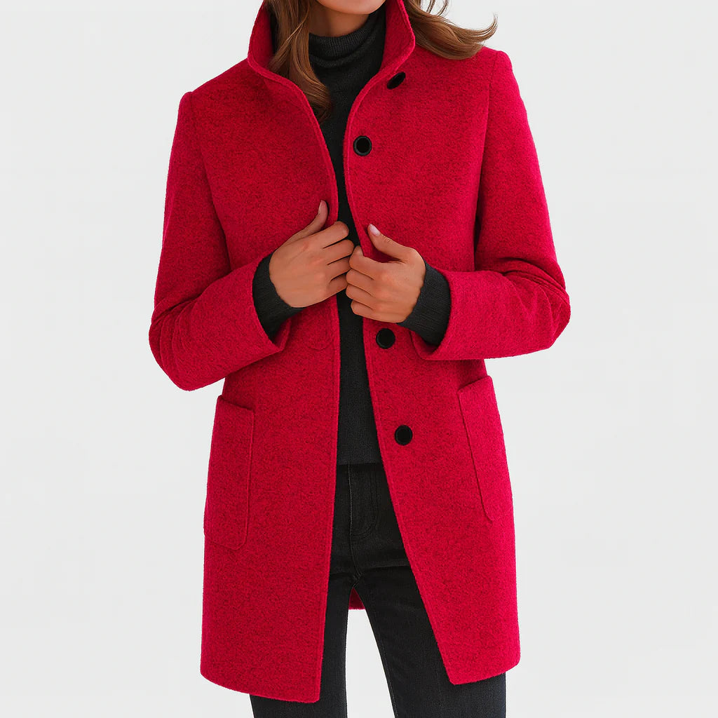 Isabelle | Sleek Wool Tailored Coat