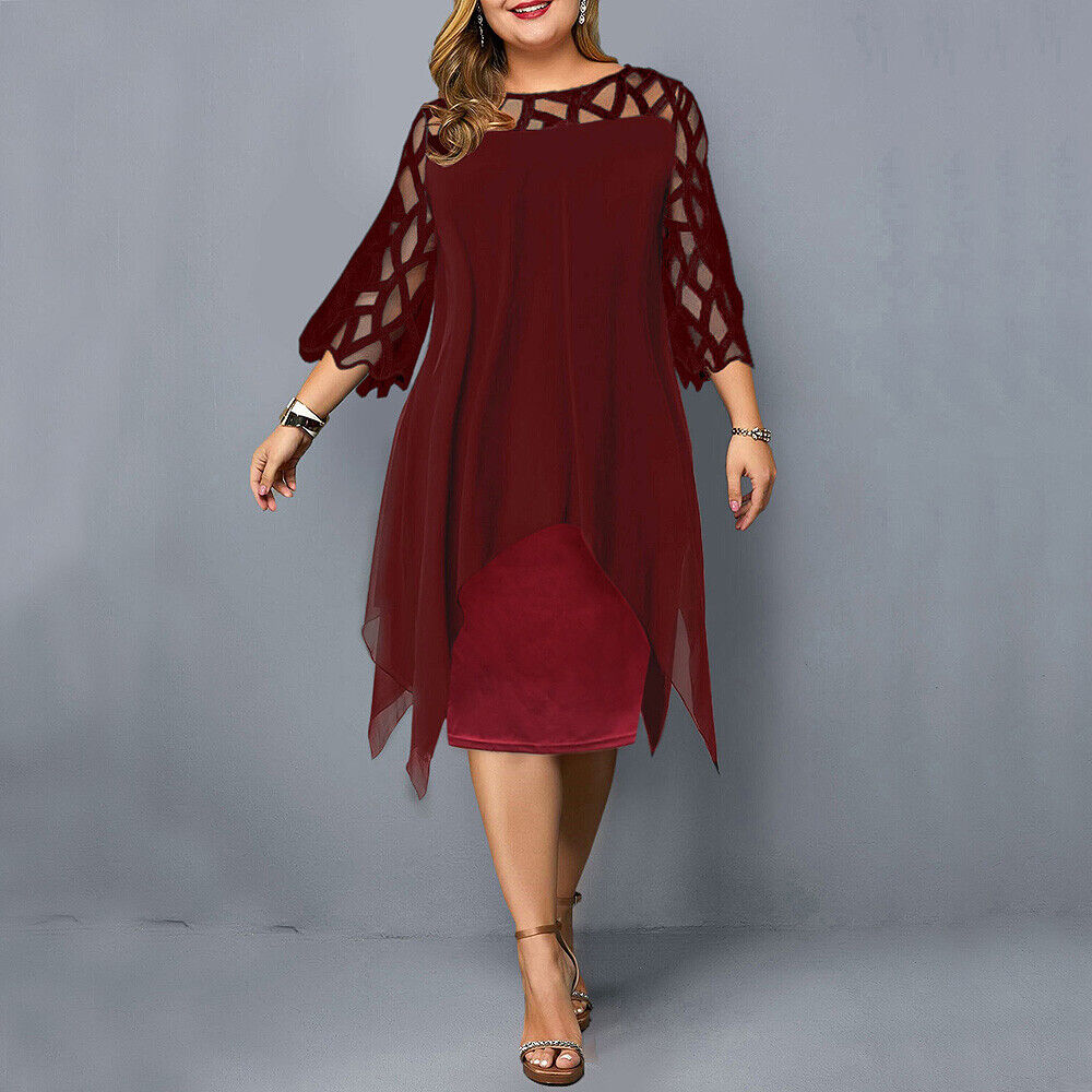 Isabella – Elegant Midi Dress in Plus Size