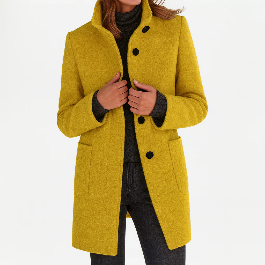 Isabelle | Sleek Wool Tailored Coat