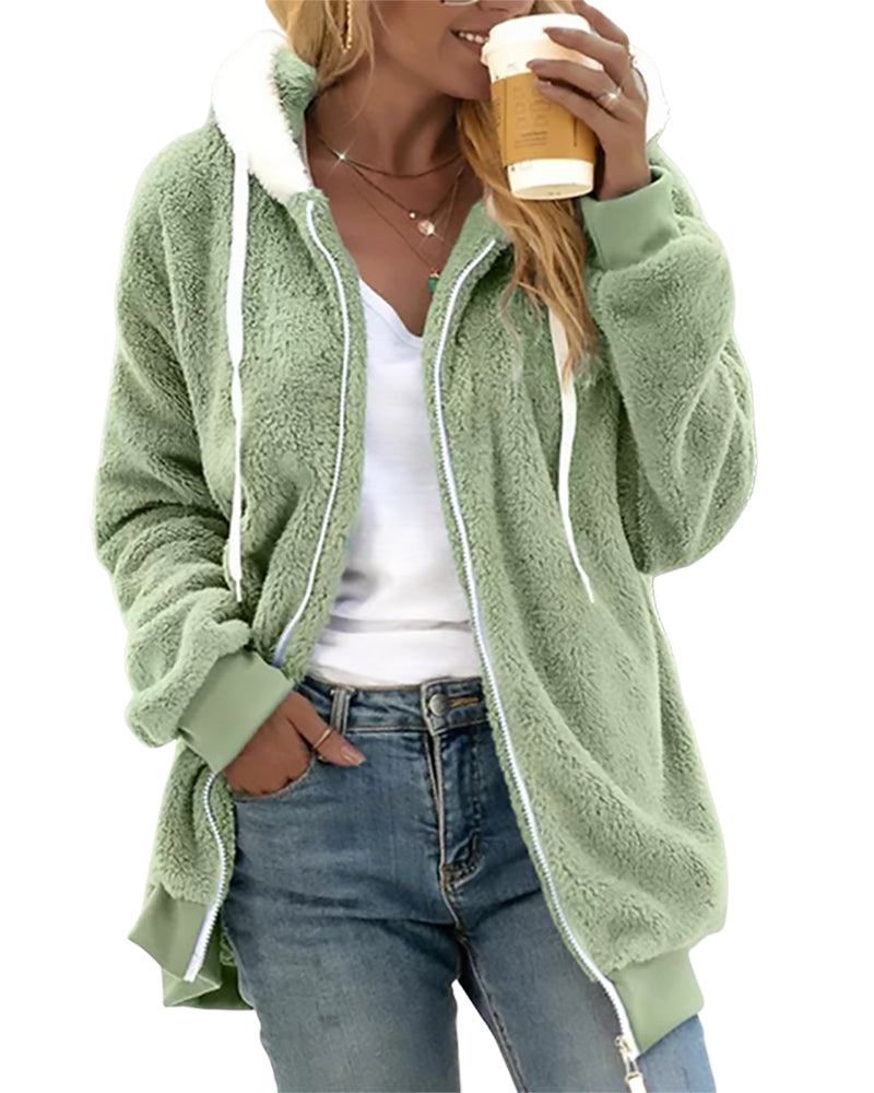 Theresa - Fleece Zip Hoodie