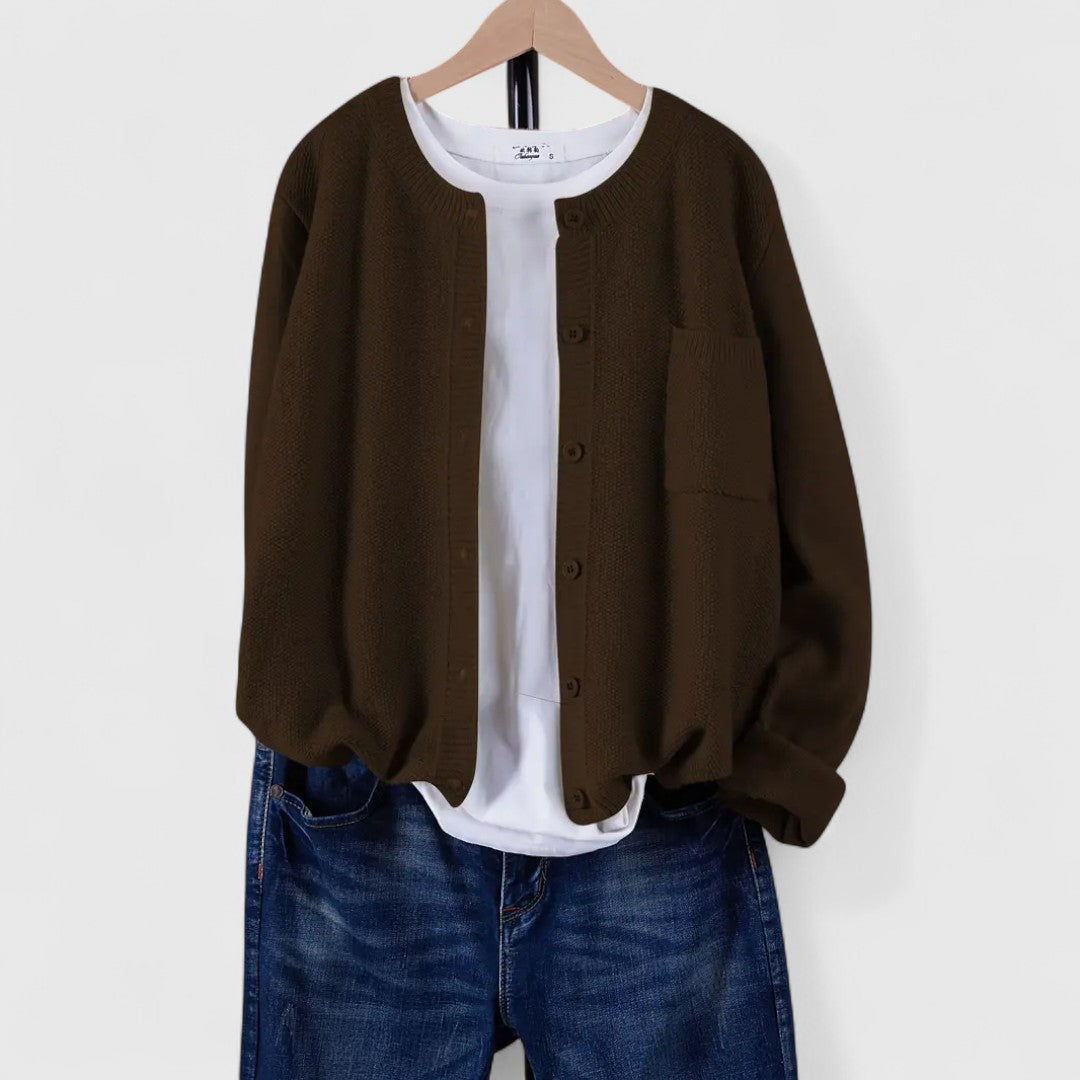 Clara - Casual Button-Up Cardigan