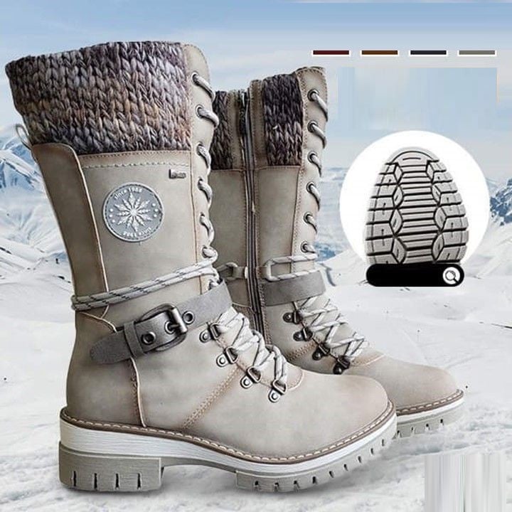 FrostLuxe™ - Premium Waterproof Lace-Up Boots