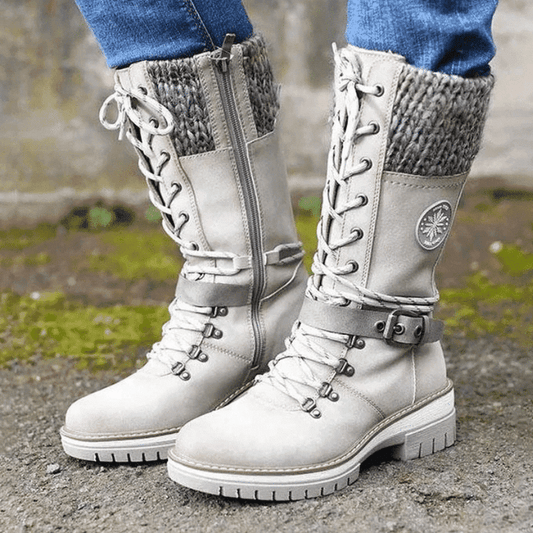 FrostLuxe™ - Premium Waterproof Lace-Up Boots