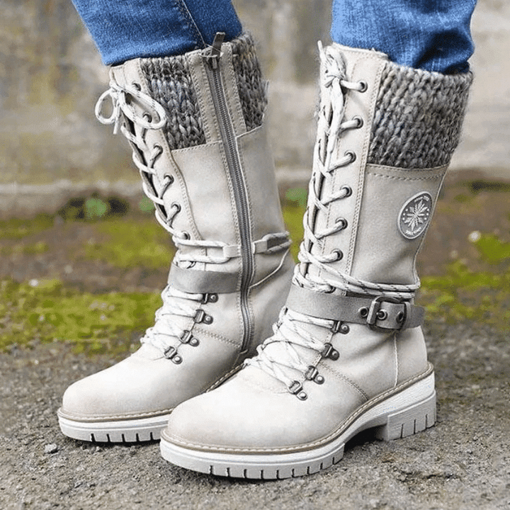FrostLuxe™ - Premium Waterproof Lace-Up Boots