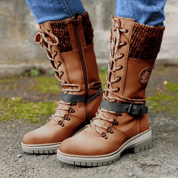 FrostLuxe™ - Premium Waterproof Lace-Up Boots
