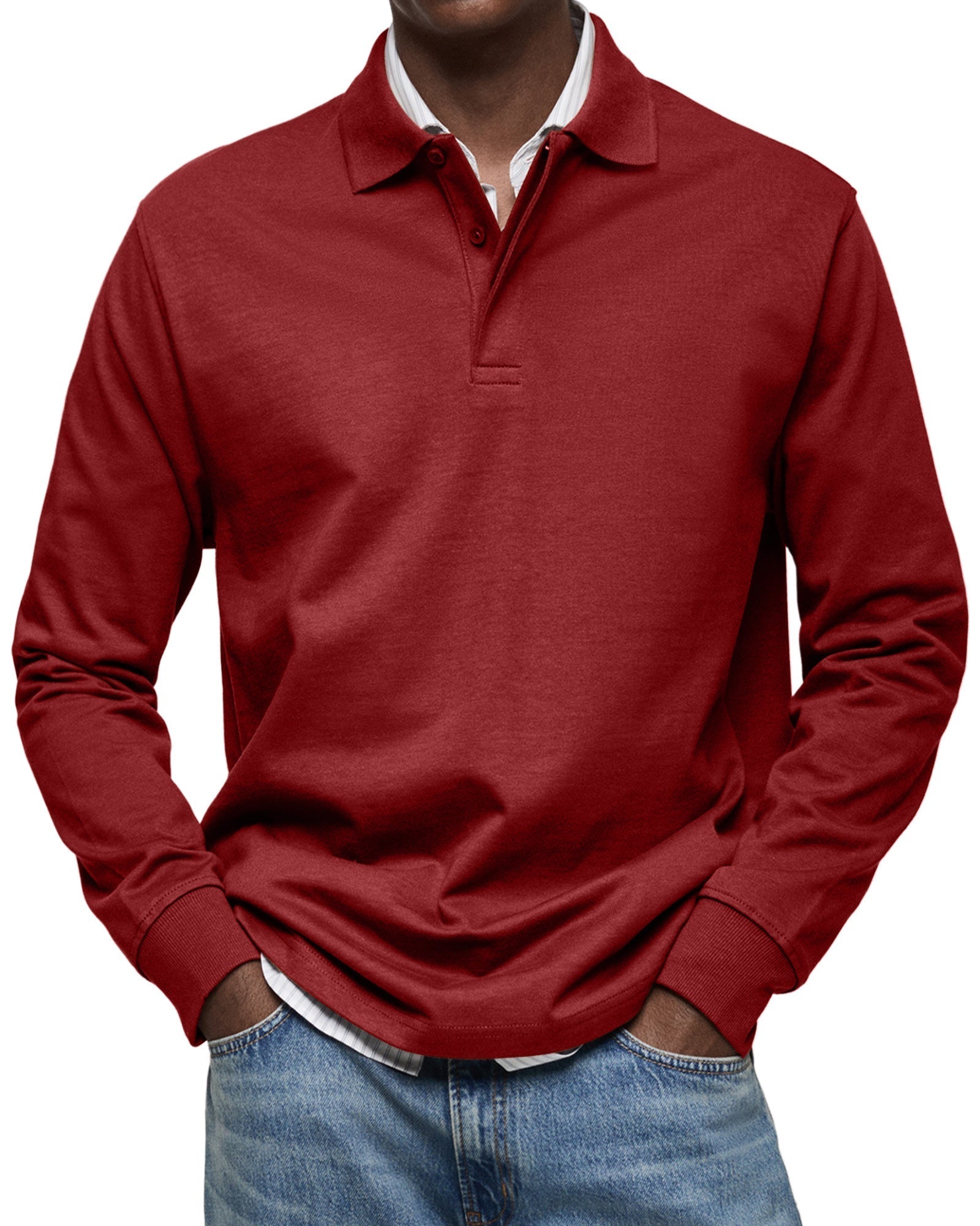 Richard™ | Casual Polo Shirt with Long Sleeves