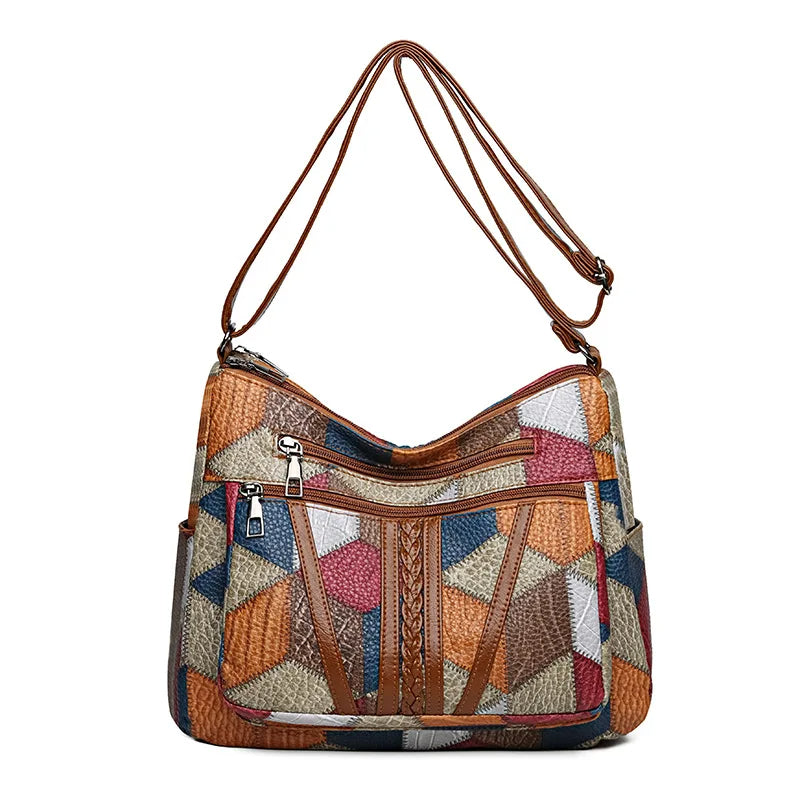 Fern Patchwork Shoulder Bag