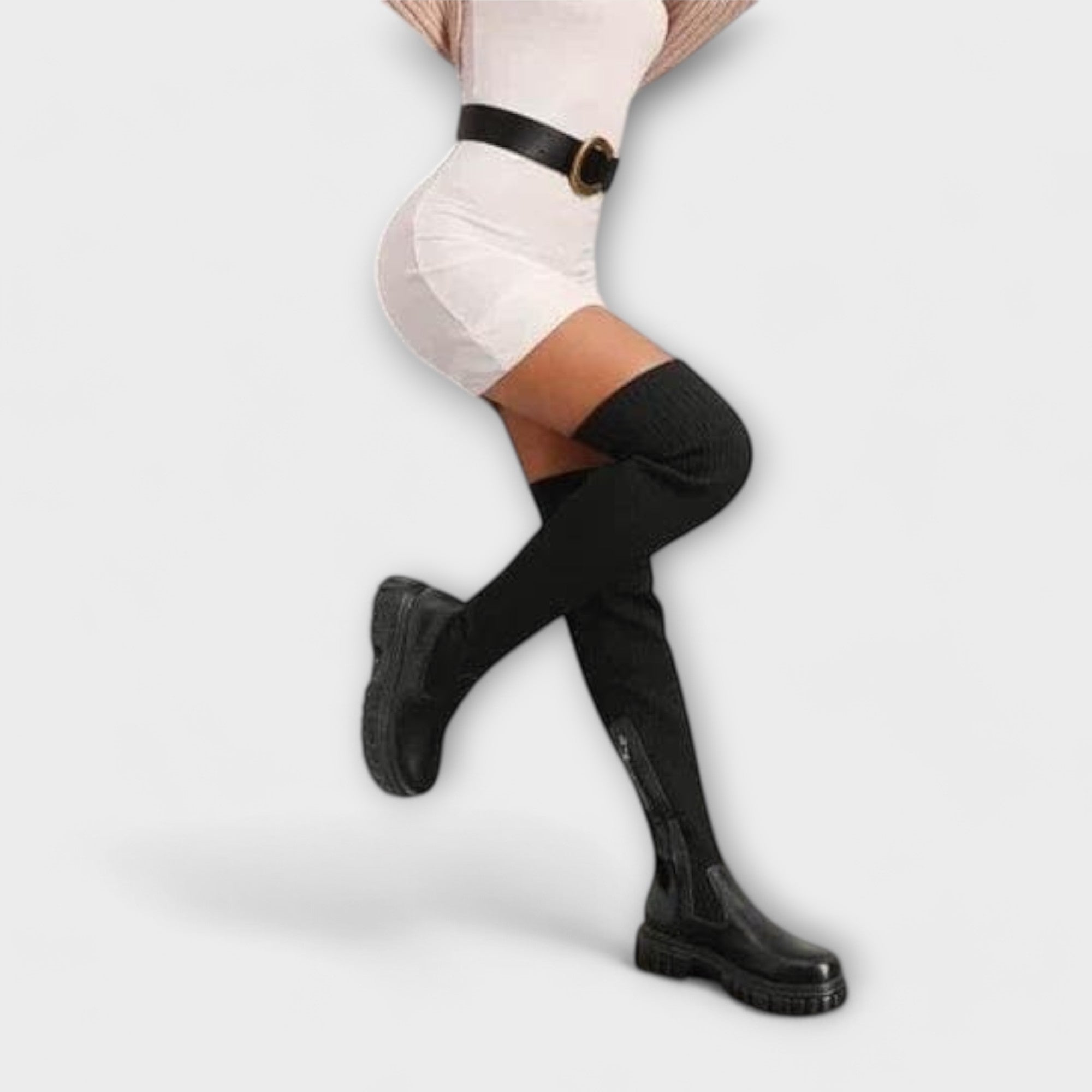 Lureva – Overknee Orthopedic Boots with Chunky Sole