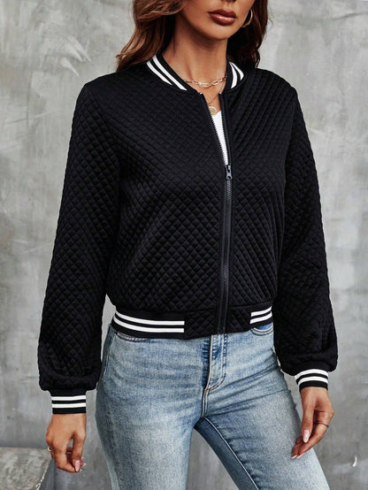 Luna - Cropped Bomber Jacket