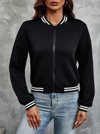 Luna - Cropped Bomber Jacket