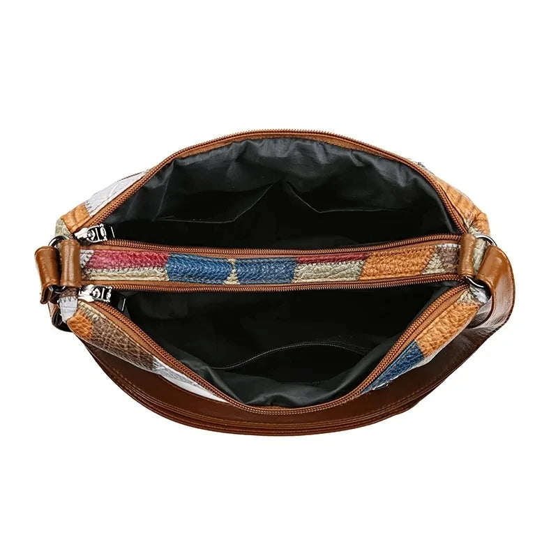Fern Patchwork Shoulder Bag