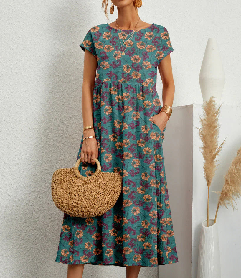 Samantha - Boho Midi Dress
